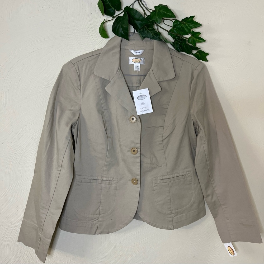 New‎ Talbots Khaki Beige Women's Blazer Jacket